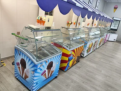 dipping freezer dipping freezer with 5pc 5L standard ice cream pan