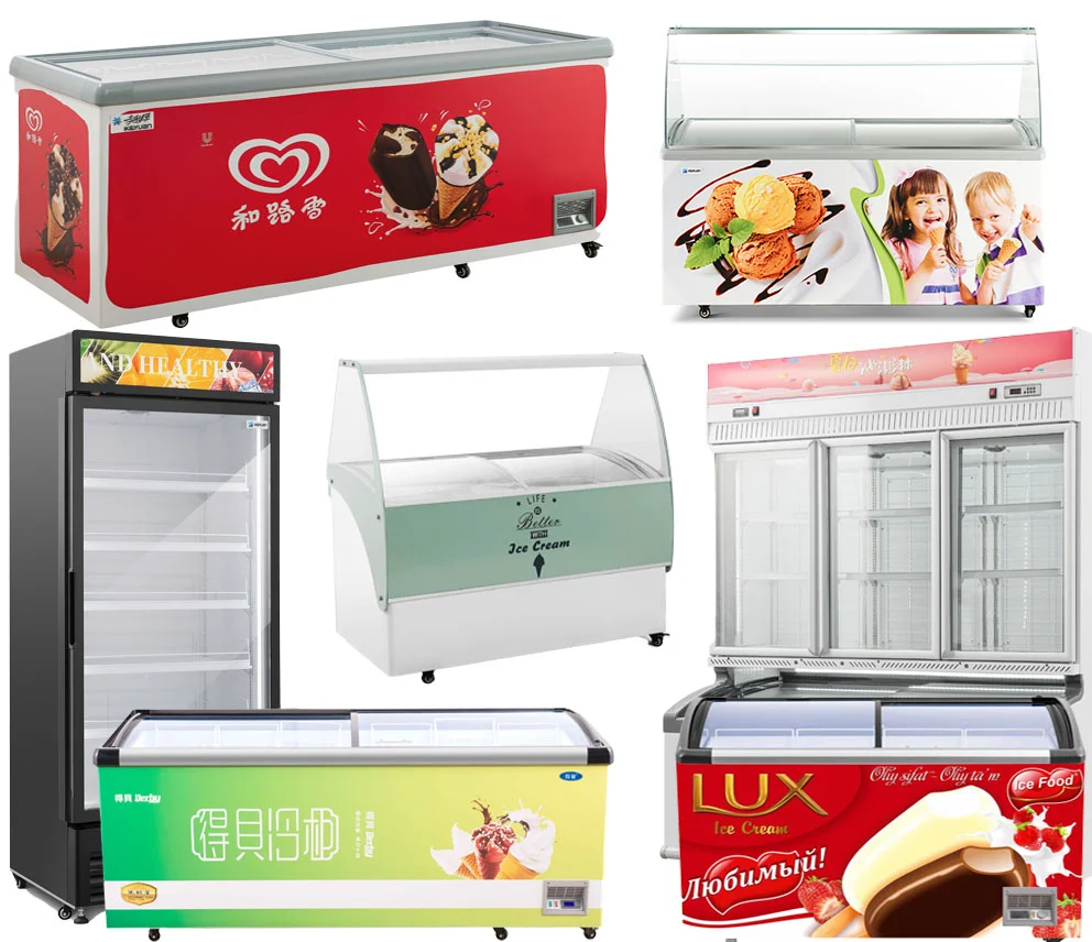 Ice cream & frozen food merchandising refrigeration solution