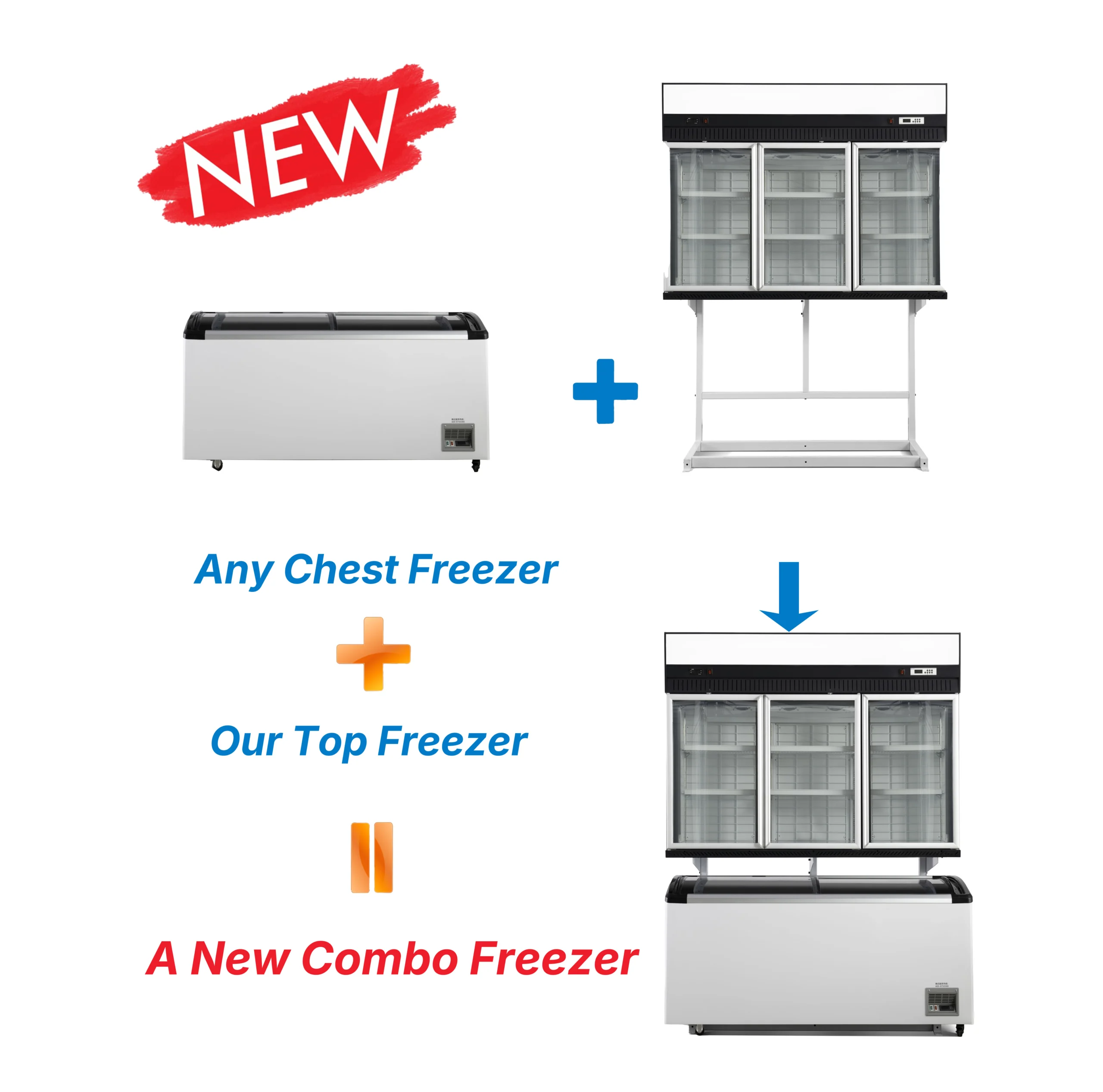 Self-standing freezer. Modular freezer.