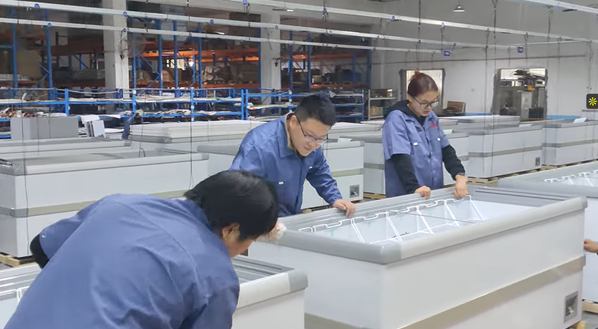 Cleaning before paking Each freezer will be cleaned before delivery