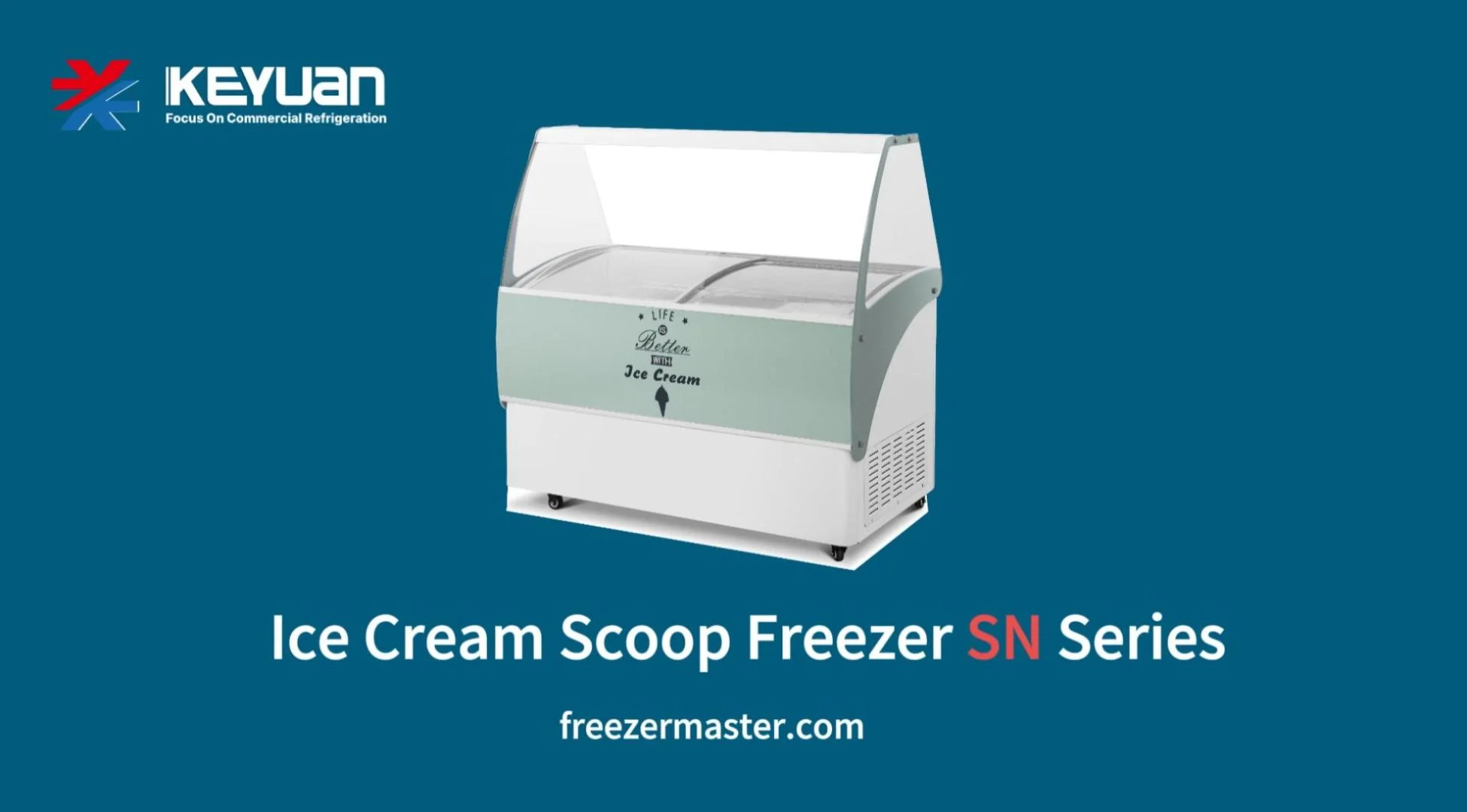 Scooping Ice cream Freezer for gelato ice cream display with digital controller for precise temperature control,font sign led light and back door for under deck storage