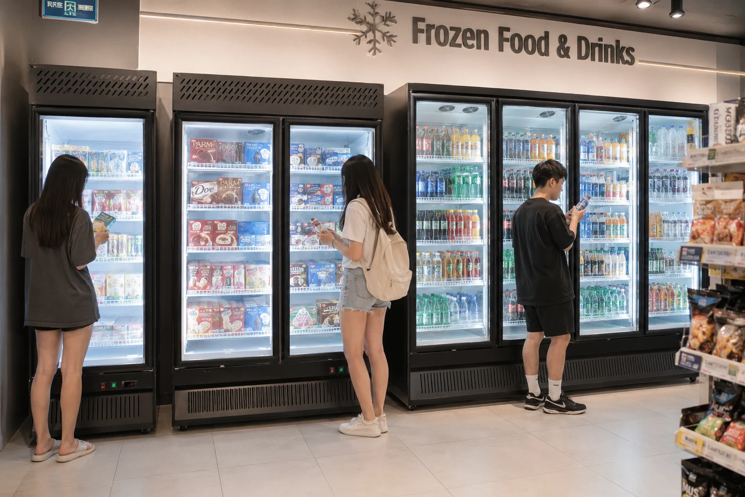 upright-freezer-for-beverage-and-frozen-food